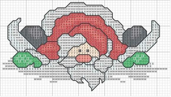 Schema punto croce Babbo-natale-2