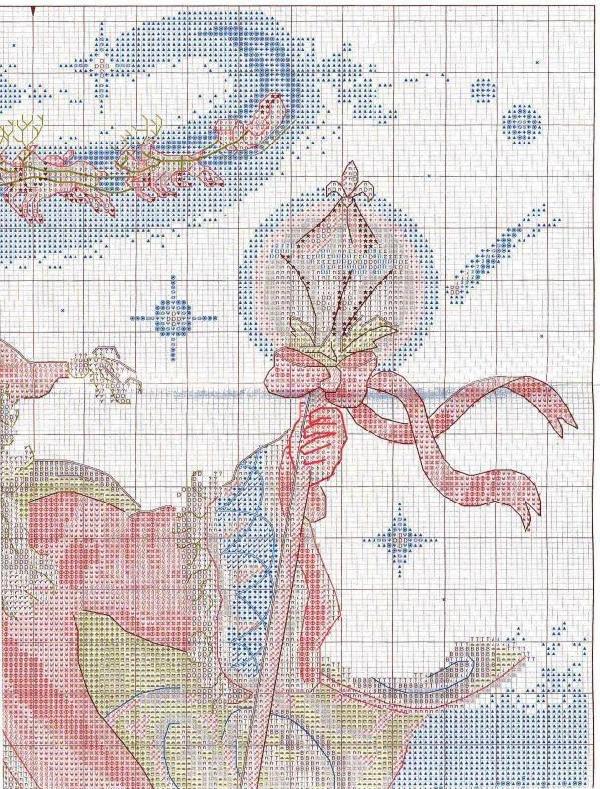 Schema punto croce Babbo Natale 5d