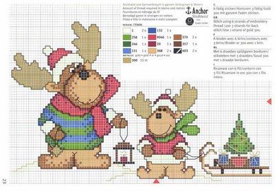 Schema punto croce Bel-natale