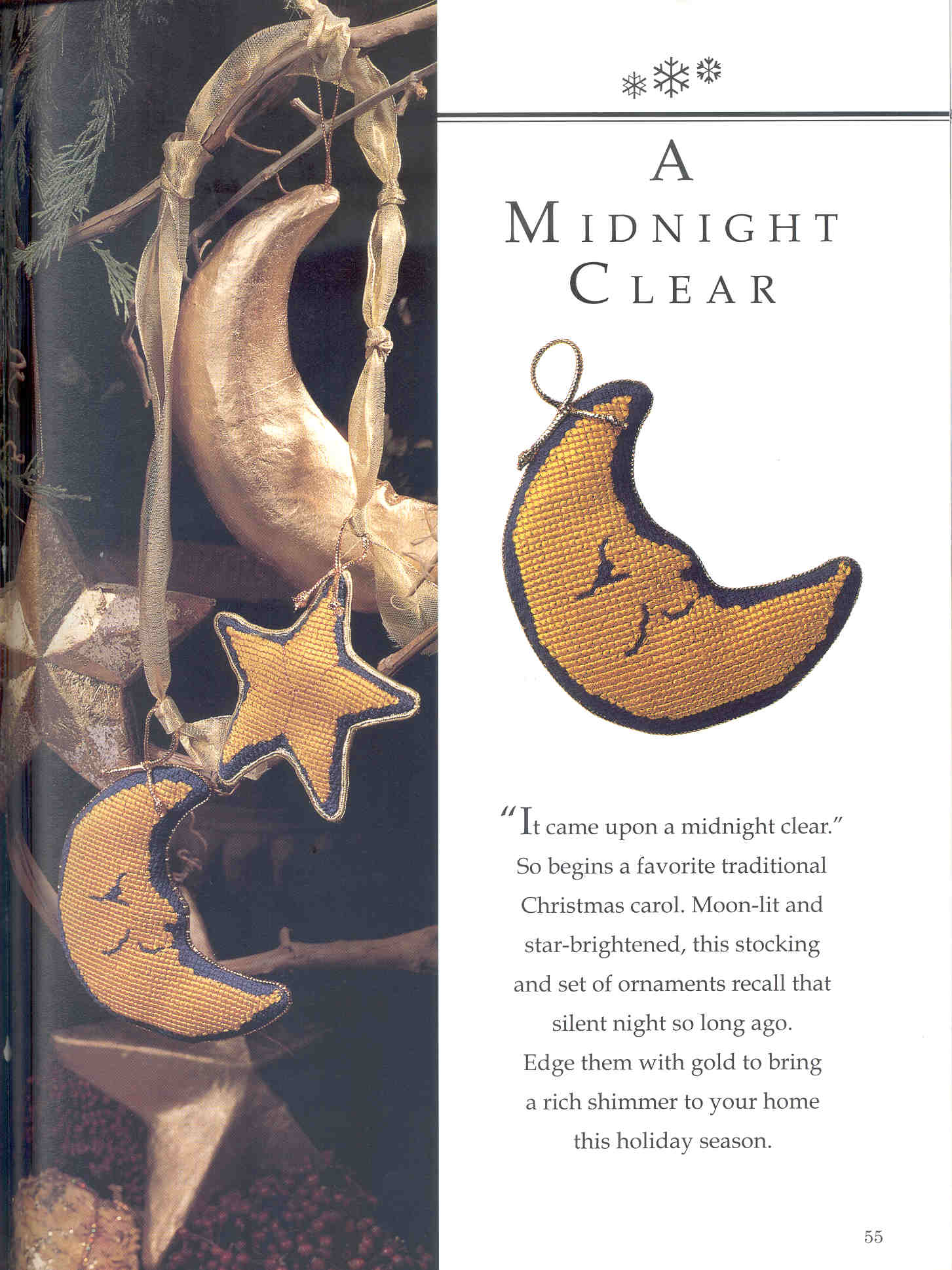 Schema punto croce Calza Luna 1b