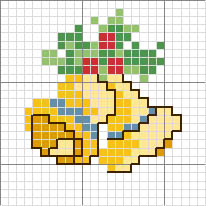 Schema punto croce Campanelline