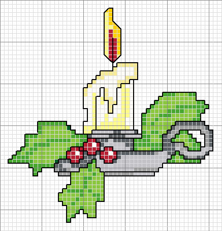Schema punto croce Candela Stella