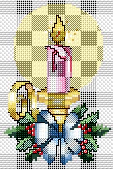 Schema punto croce Candeliere