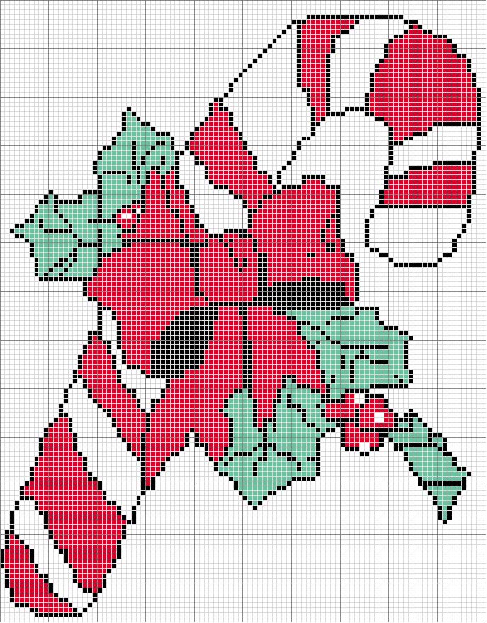 Schema punto croce Candy