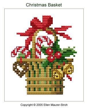 Schema punto croce Cesta-natale