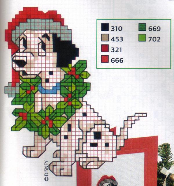 Schema punto croce Dalmata-7