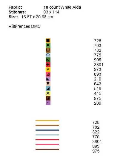 Schema punto croce Finestre-legenda