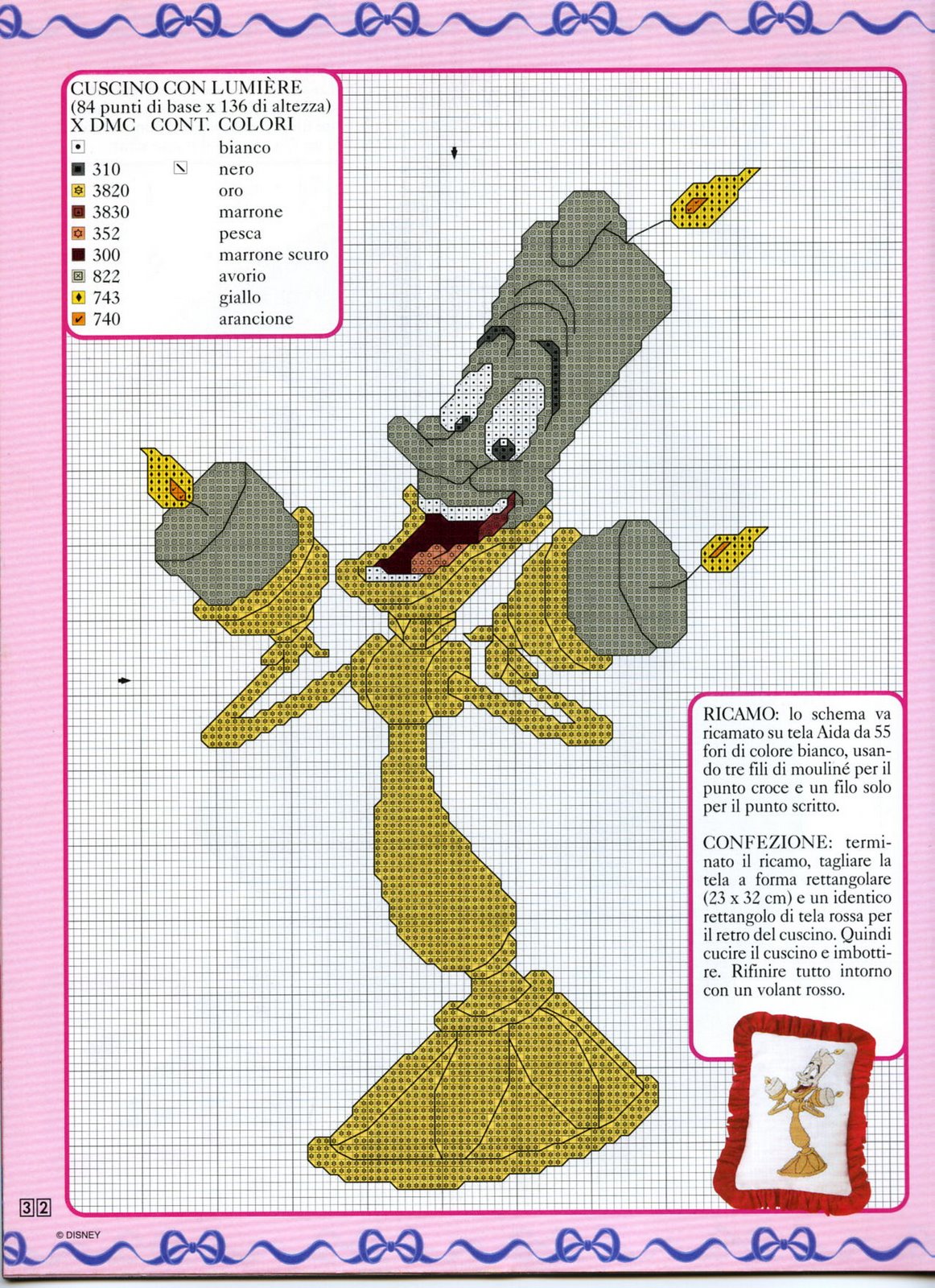 Schema punto croce Lumiere