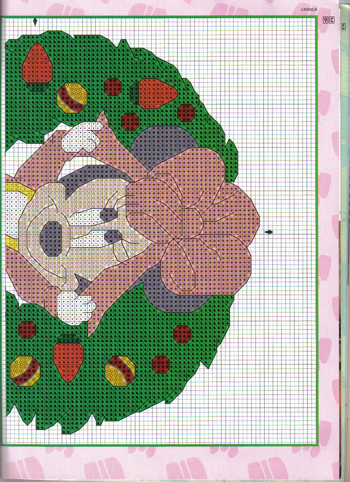 Schema punto croce Minnie-corona-5