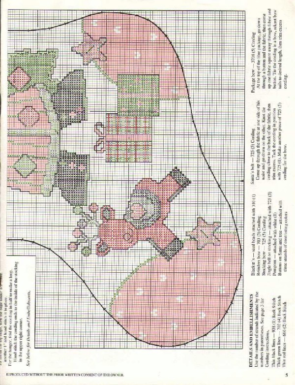 Schema punto croce Mosaico 1d