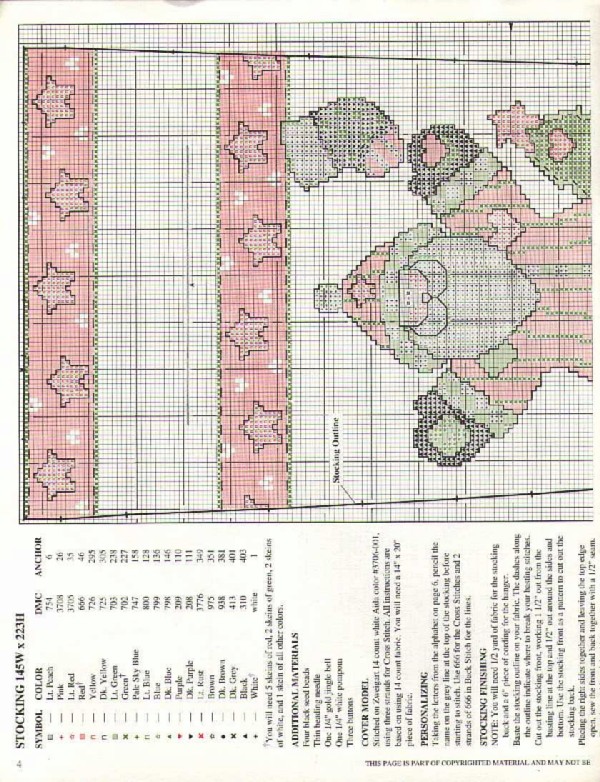 Schema punto croce Mosaico 1e