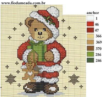 Schema punto croce Natal12