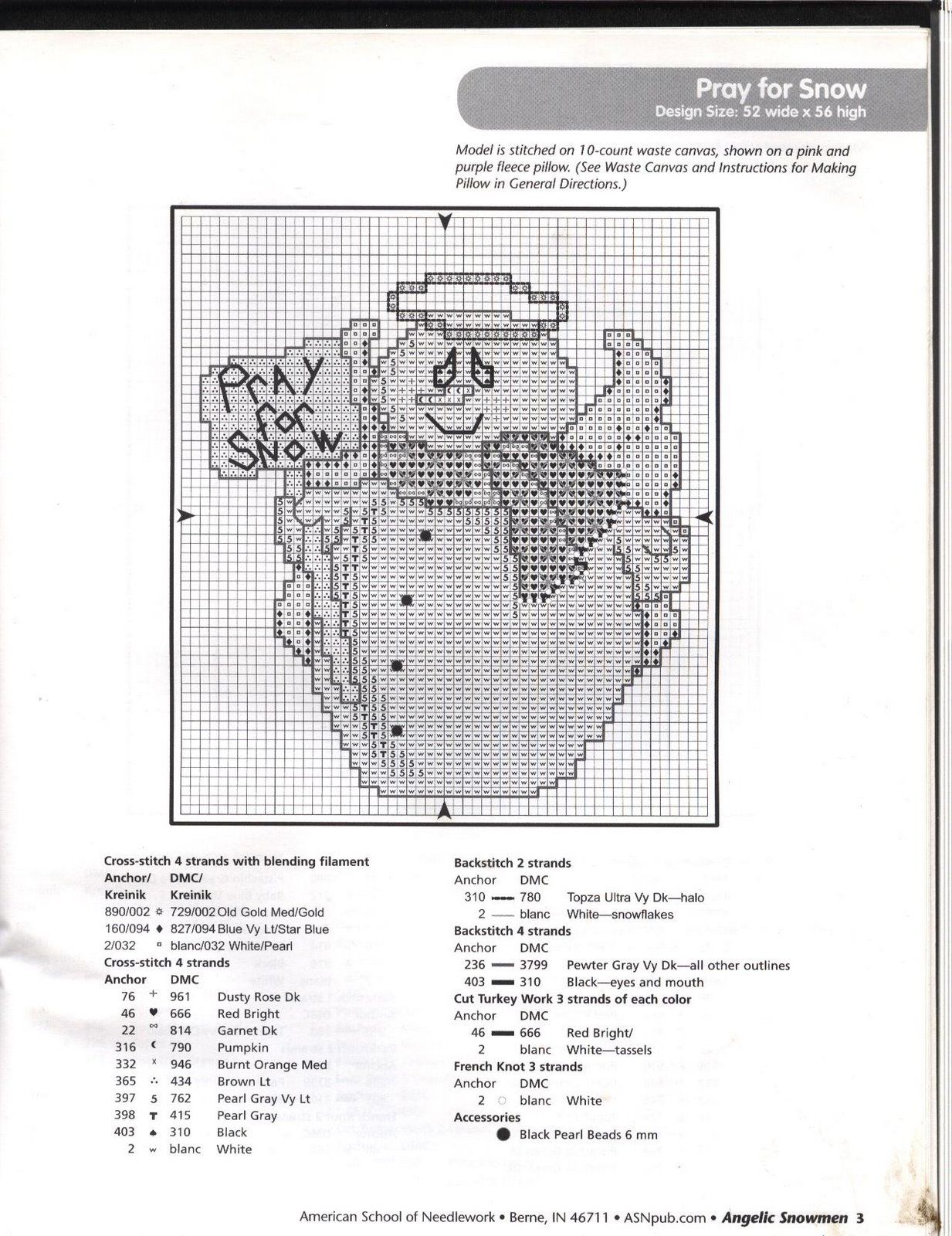 Schema punto croce Omini Angelici 3