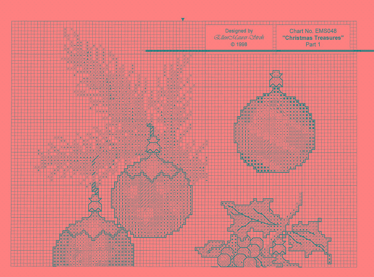 Schema punto croce Palle-albero-1