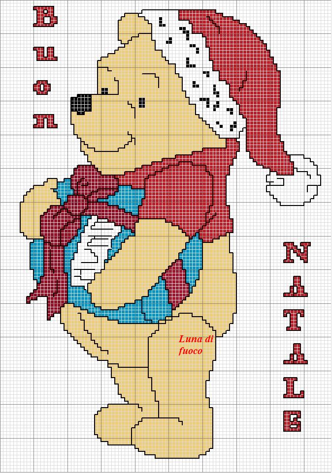 Schema punto croce Pooh