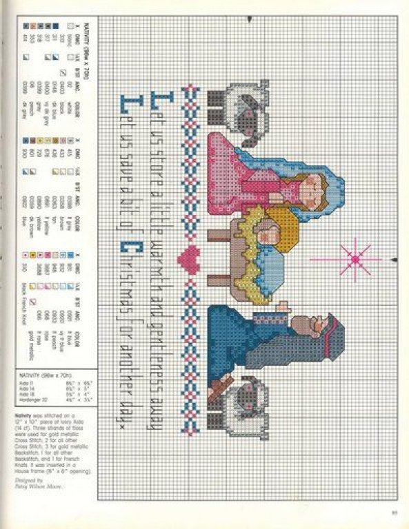 Schema punto croce Presepe