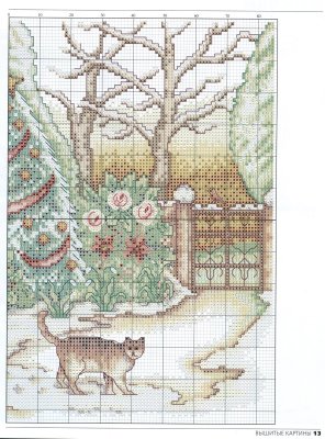 Schema punto croce Quadretto-pupazzo-2