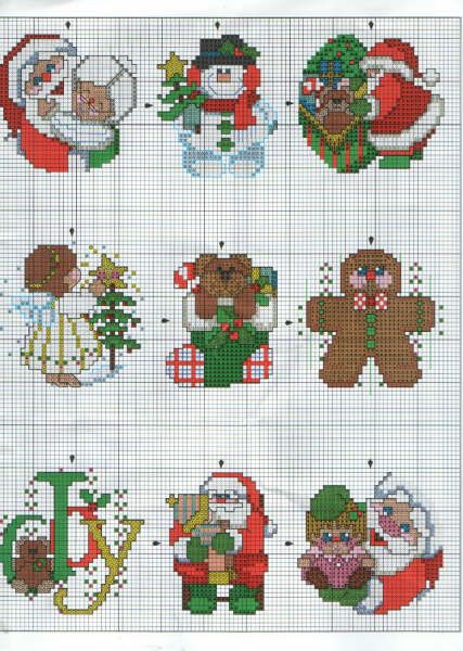 Schema punto croce Schemini