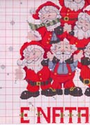 Schema punto croce albero babbo 1