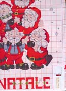 Schema punto croce albero babbo 2