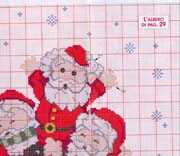 Schema punto croce albero babbo 4