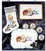 Schema punto croce Angioletti Natalizi 01