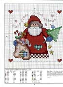 Schema punto croce arriva babbonatale