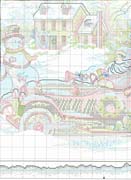 Schema punto croce Babbo In Auto 4