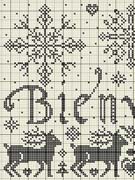 Schema punto croce Benvenuto 02