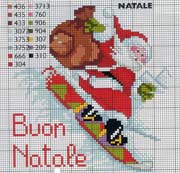 Schema punto croce Buon-natale-babbo