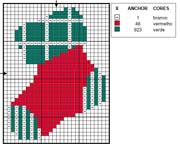 Schema punto croce Calzino