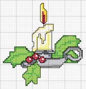 Schema punto croce Candela Stella