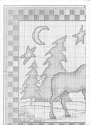 Schema punto croce Cervo 02