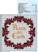 Schema punto croce Corona Peace