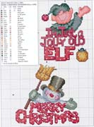 Schema punto croce Elfo-jolly