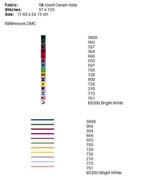 Schema punto croce legenda pupazzo