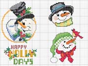 Schema punto croce Omini Neve