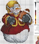 Schema punto croce Omino-regby