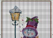 Schema punto croce Pupazzo-lampione-1