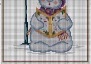 Schema punto croce Pupazzo-lampione-2