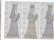 Schema punto croce re magi