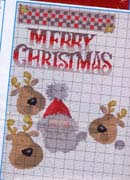 Schema punto croce Renne-e-babbo