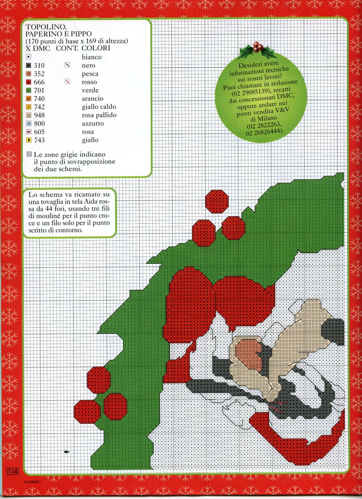 Schema punto croce Walt-disney-natale-1