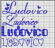 Schema punto croce Ludovico