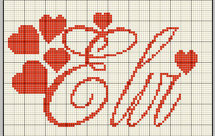 Schema punto croce Elvi