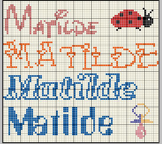 Schema punto croce Matilde1