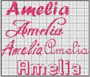 Schema punto croce Amelia 2