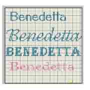 Schema nome Benedetta 2