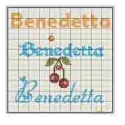 Schema nome Benedetta 4
