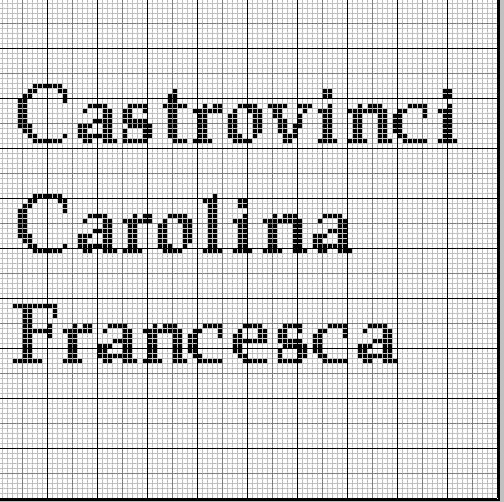 Schema punto croce Castrovinci2